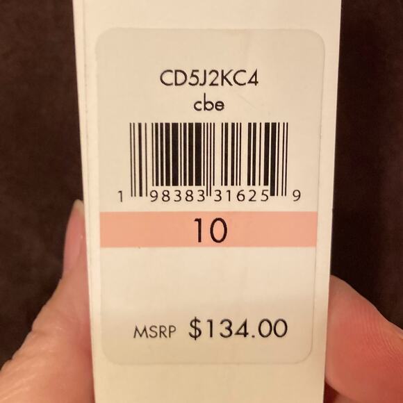 NWT Calvin Klein Faux Suede and Faux Leather Crewneck Shift Dress Size 10 - Picture 7 of 13